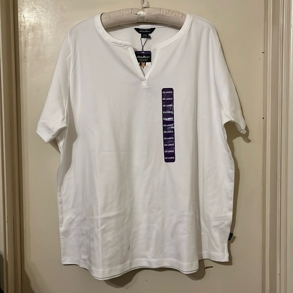 Eddie Bauer Tops - Eddie Bauer short sleeve V-neck tee. Size XXL brand new with tags.